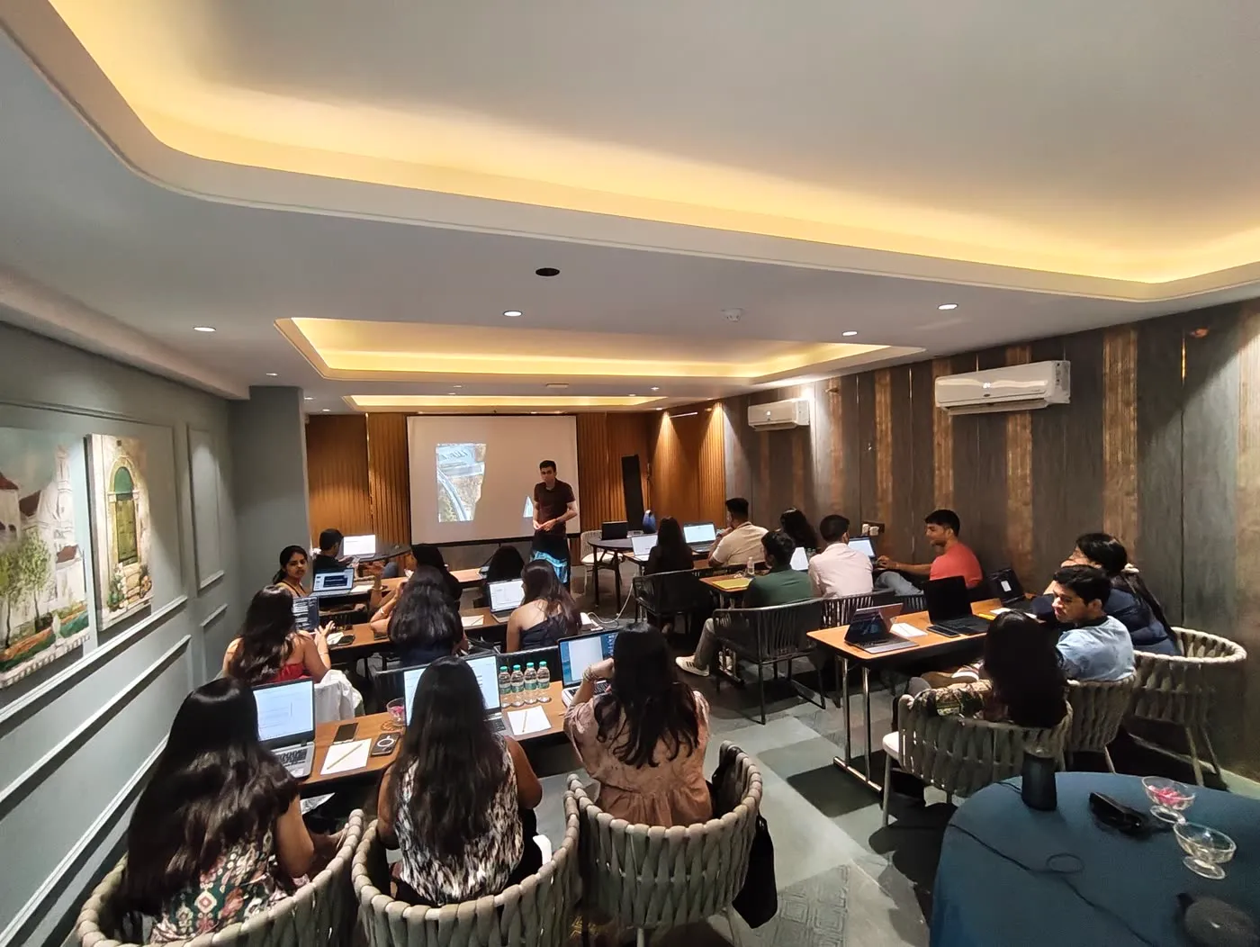 A working session at the Goa offsite